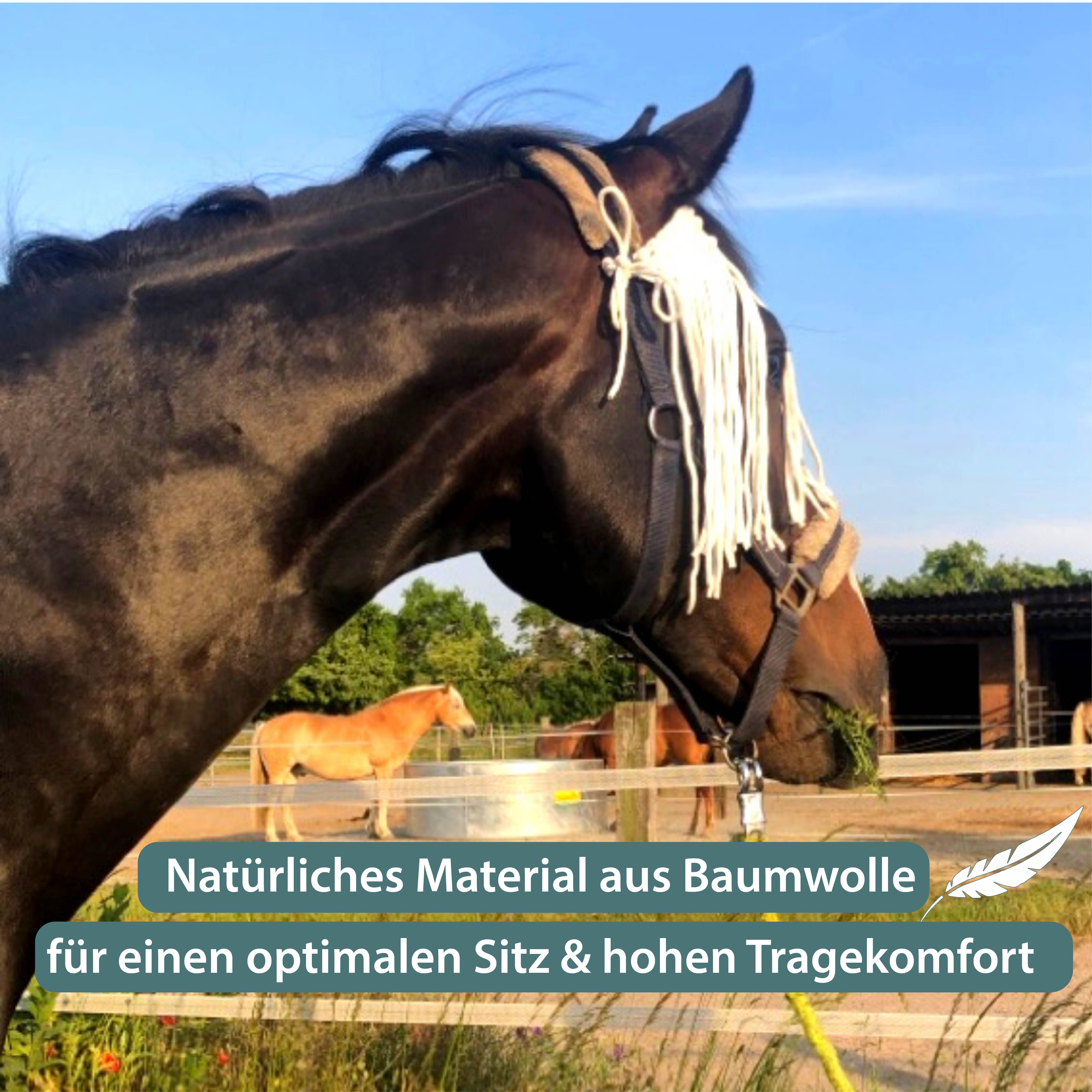 Fliegenfransen weiß aus Baumwolle, Insektenschutz individuell anpassbar